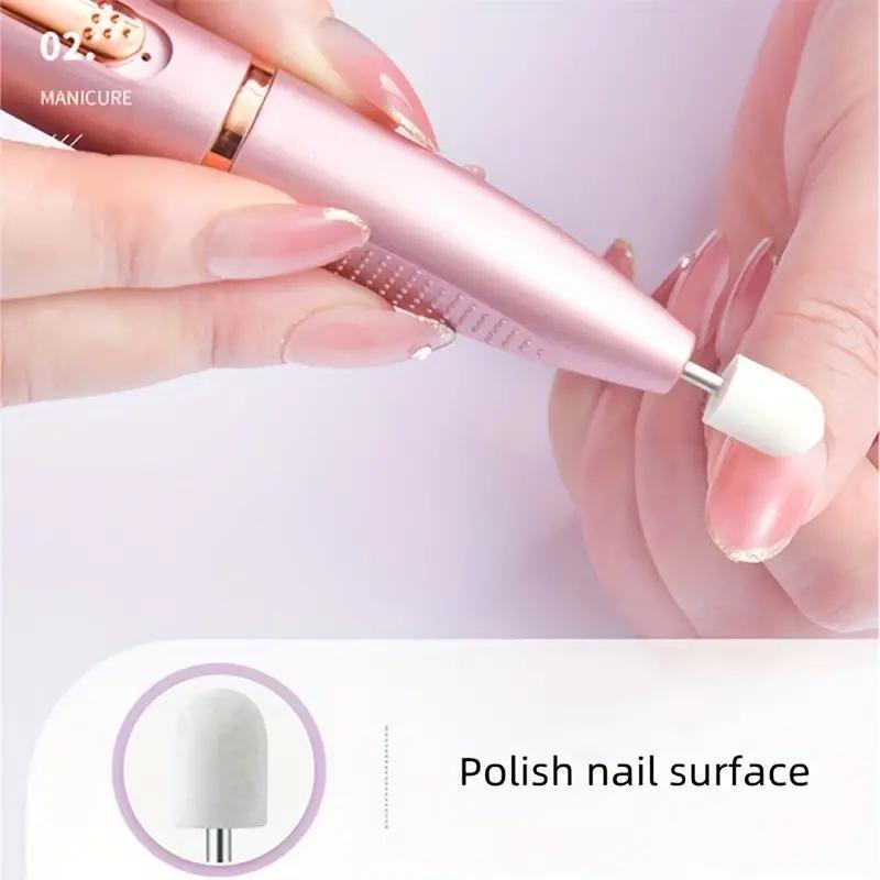 Electric Nail Drill Kit, 1 Set Portable Nail Polisher with Accessories, Professional Nail Drill Machine for Home & Salon Use