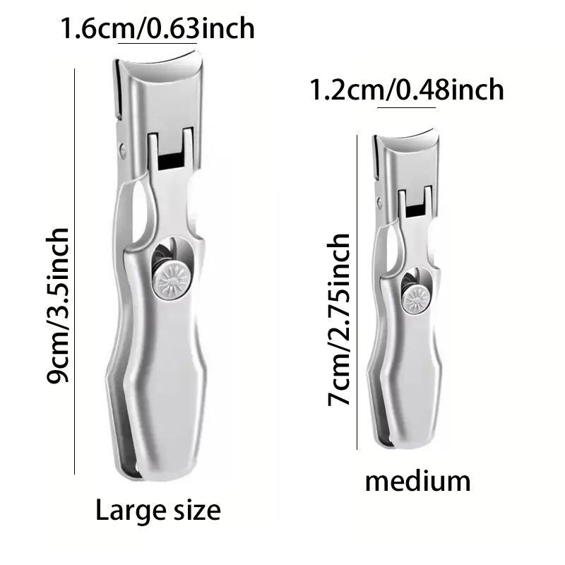 Anti-splash Nail Care & Nail Art Nail Clipper, Wide Jaw Opening Manicure Fingernail Cutter, Thick Hard Ingrown Toenail Scissors Tool, Nail Supplies