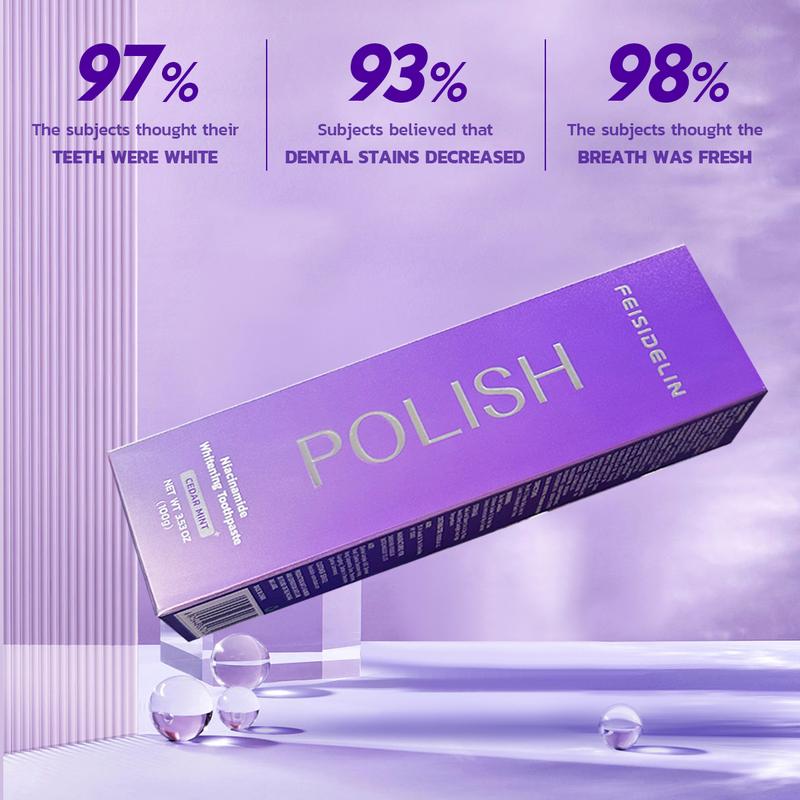 FEISIDELIN Niacinamide Whitening Toothpaste 100g*4pcs