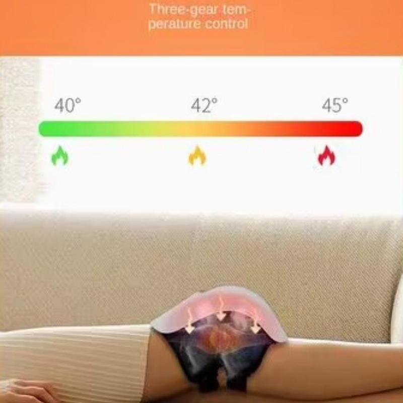 Comfort Heating Knee Massager Summer Gift, Electric Heated Knee Massager with LED Touch Screen, Cordless Body Care Knee Massage Machine, Birthday Gifts