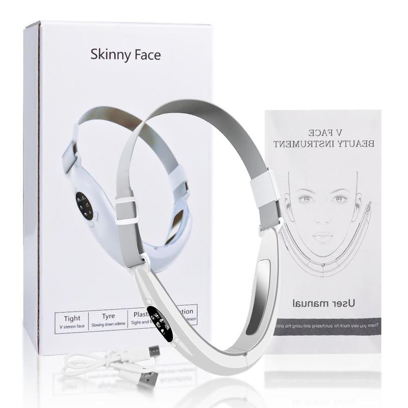 Rechargeable V-line Face Lifting Device, Double Chin Reducer, Face Slimming Device, V-line Face Lifting Device, Facial Beauty Instrument