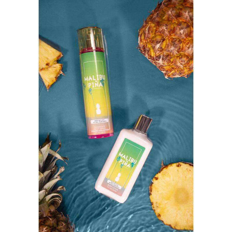 Malibu Piña Body Mist and Body Lotion Set - Tropical Oasis Scent