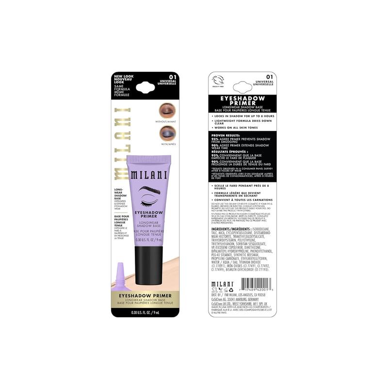 Eyeshadow Primer Cream Lightweight Smoothening For All Skin Types - Nude Primer for Eyeshadow  (0.3 Fl. Oz.)