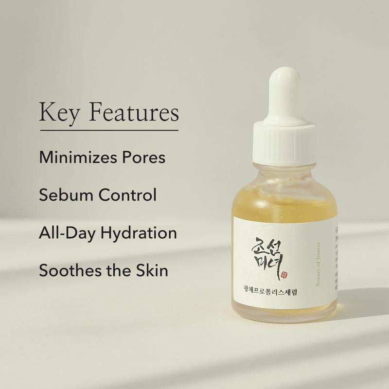 Beauty of Joseon Glow Serum Propolis and Niacinamide Hydrating Facial Soothing Moisturizer for Irritated Uneven Skin Tone, Korean Skin Care 30ml, 1 fl.oz