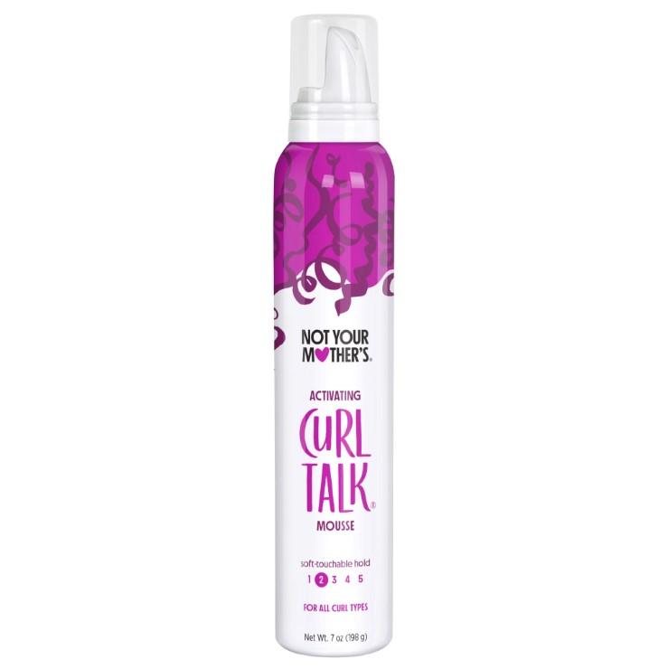 Not Your Mother's Curl Talk Curl Activating Hair Mousse for Lightweight Hold, 7 oz