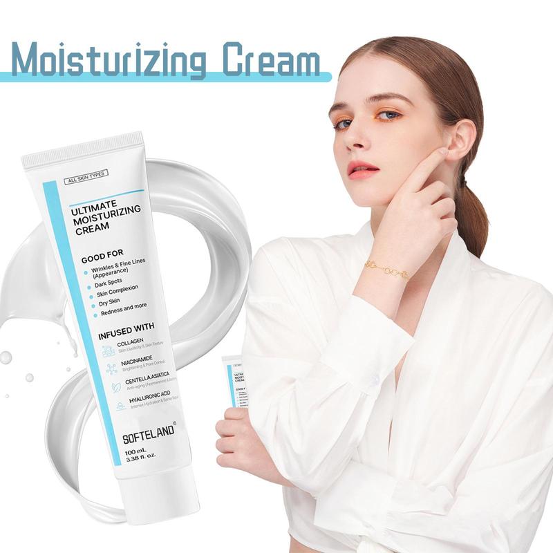 Ultimate Moisturizing Cream (100mL)   Collagen, Niacinamide, Centella Asiatica, Hyaluronic Acid   Wrinkles, Dark Spots, Dry Skin, Redness Skincare Korean