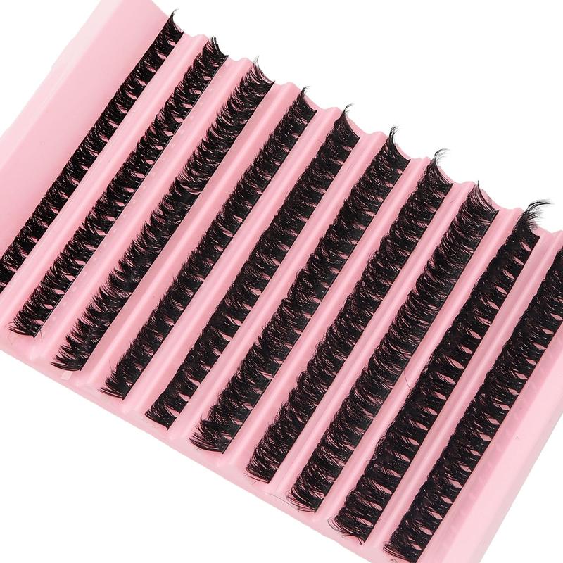 Mixed Length Cluster False Eyelashes, 10 Rolls set 9-16mm DD Curl Fluffy Thick Faux Cluster Lashes, Eyelash Extensions Kit, Eye Makeup Product for Women for Daily Life and Party, Makeup Products, Christmas Gift