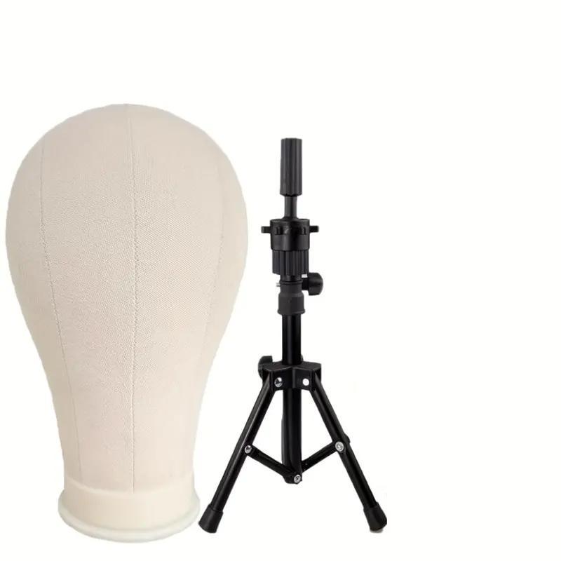 Adjustable Hair Model Tripod, 1 Count Hair Model Tripod Stands, Wig Stand Tripod, Heatless Styling Tools Suitable for Beauty, Hair Training and Canvas Frame