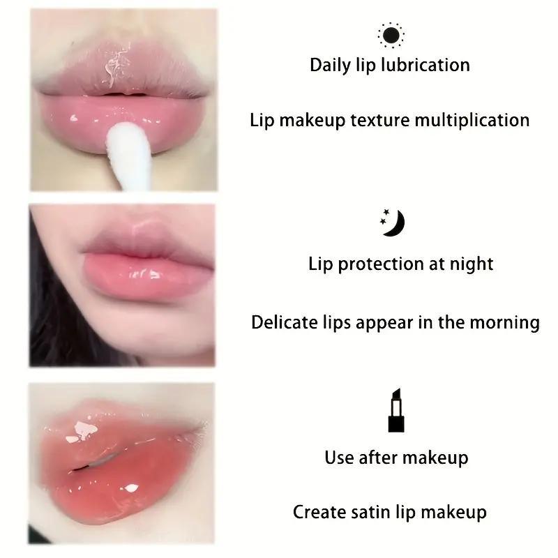 Moisturizing Lip Oil, 1 Count Hydrating Tinted Lipstick, Comfort Lip Care Product for Make Up, Skin Around the Lips Appears Visibly Smoother