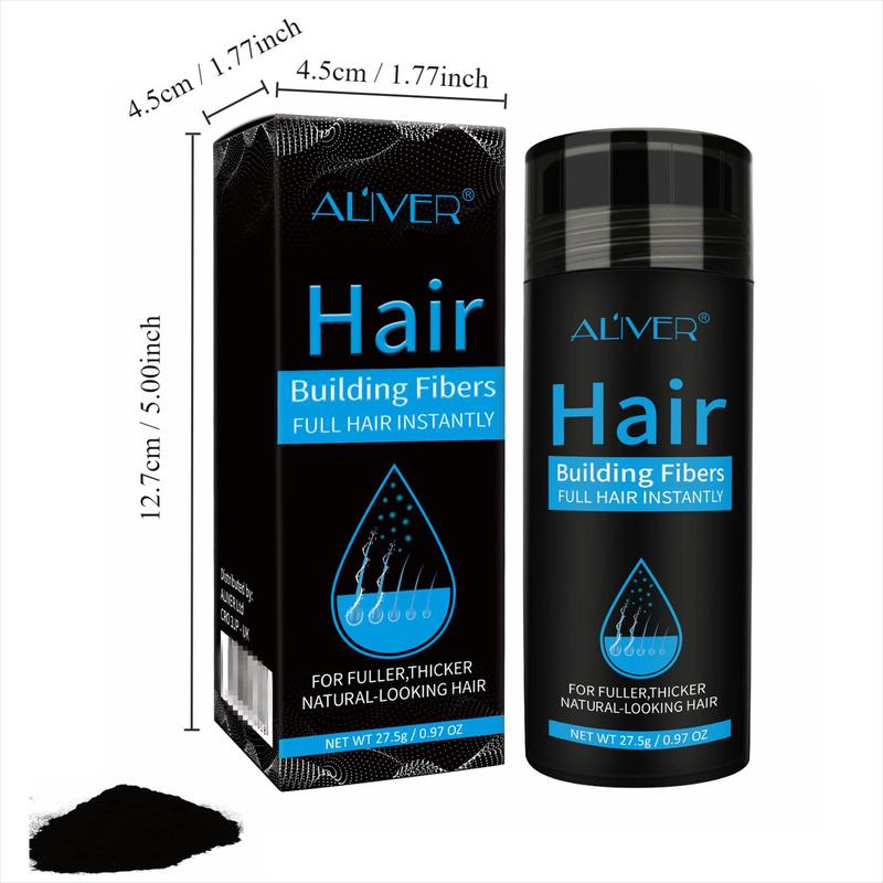 Hair Building Fibers, 1 Count Hair Fibers, Effortless Fuller Hair in Seconds, Thicker Fuller Hair Look Younger, Natural Hair Building Fibers for Thinning Hair