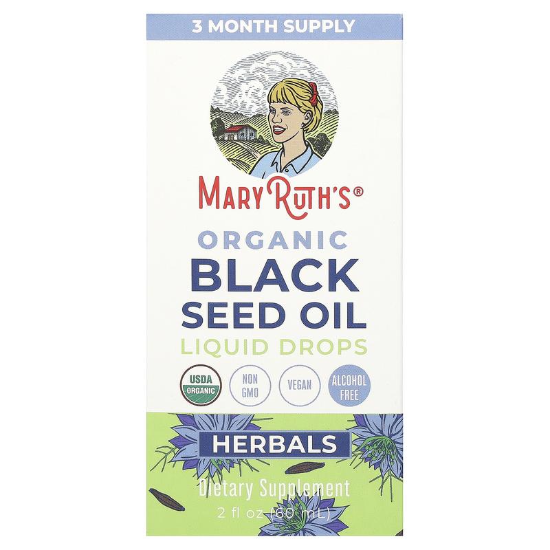 MaryRuth's Organic Black Seed Oil, Liquid Drops, 2 fl oz (60 ml)