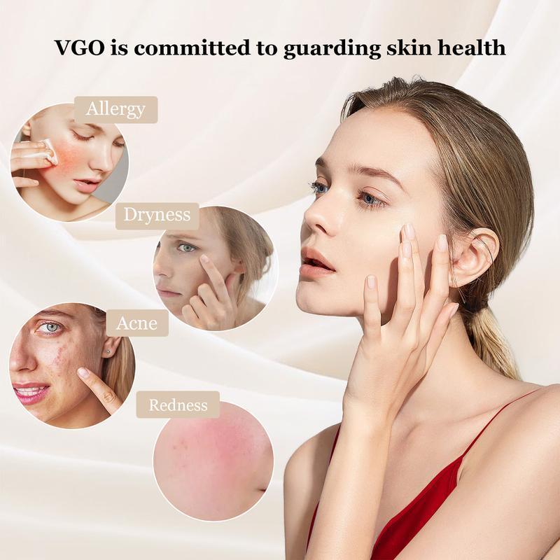 VGO Snail Mucin 92% Moisturizer Daily Face Gel Cream and Vitamin C Facial Serum Essence 60ml for Dry & Sensitive Skin, 50g 1.76oz Cleanser Moisture Skincare Hyaluronic Hydrate Skin Repair Comfort Gentle  Hydrate Moisturizing