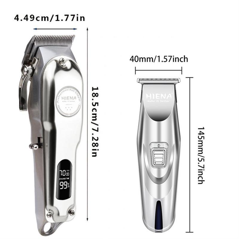 Rechargeable Hair Clipper, 1 Box Electric Hair Trimmer & Accessories, Professional Hair Trimmer for Men, Barber, Stylist, Barbershop, Salon