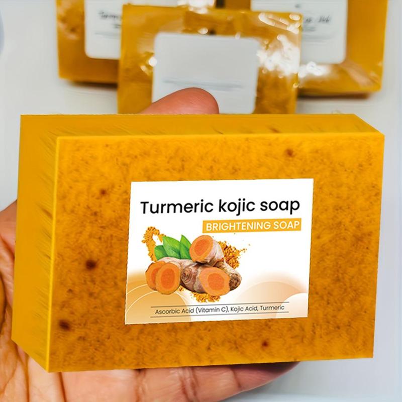 Turmeric Soap Bar Set, 7 Counts set Deep Cleansing & Nourishing Soap Bar, Body Wash Soap for Women & Men