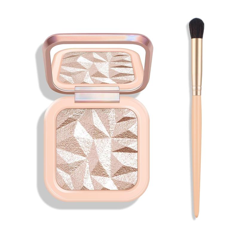 Face Highlighter Palette, High Glossy Face Illuminator Palette, Natural Glow Finish, Pearl Shimmer Smooth Baked Powder, Lasting Sparkling Highlighter Makeup-DAWN GLOW