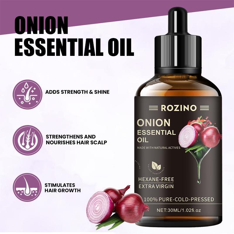 Onion Hair Essential Oil, 1 Count Moisturizing Hair Strengthen Essence, Onion Hair Care Essence Solution, Hair and Scalp Moisturizer, Comfort Scalp & Hydrate Dry Hair, Skincare Beauty Gifts