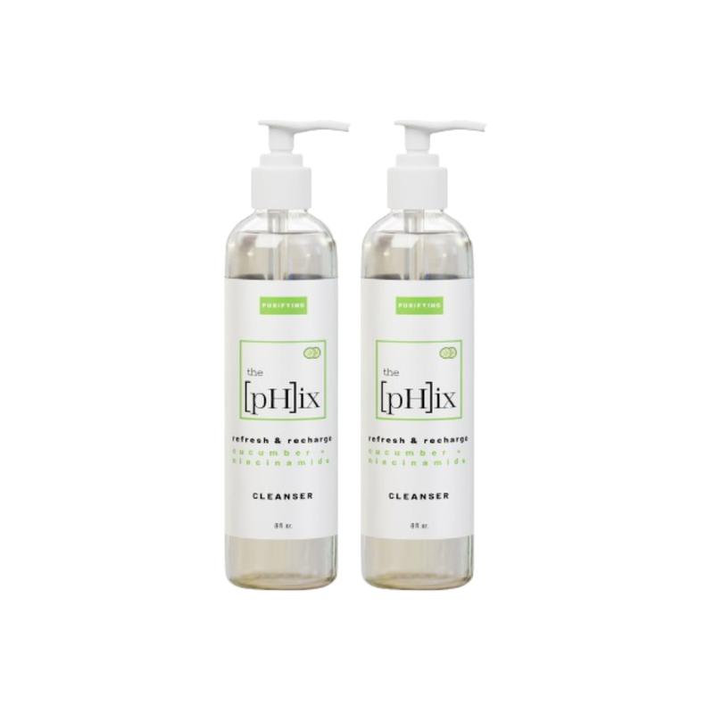 2x Hydrating Cucumber Cleanser- Daily Cleanser for Dry Skin, Acne, Large Pores