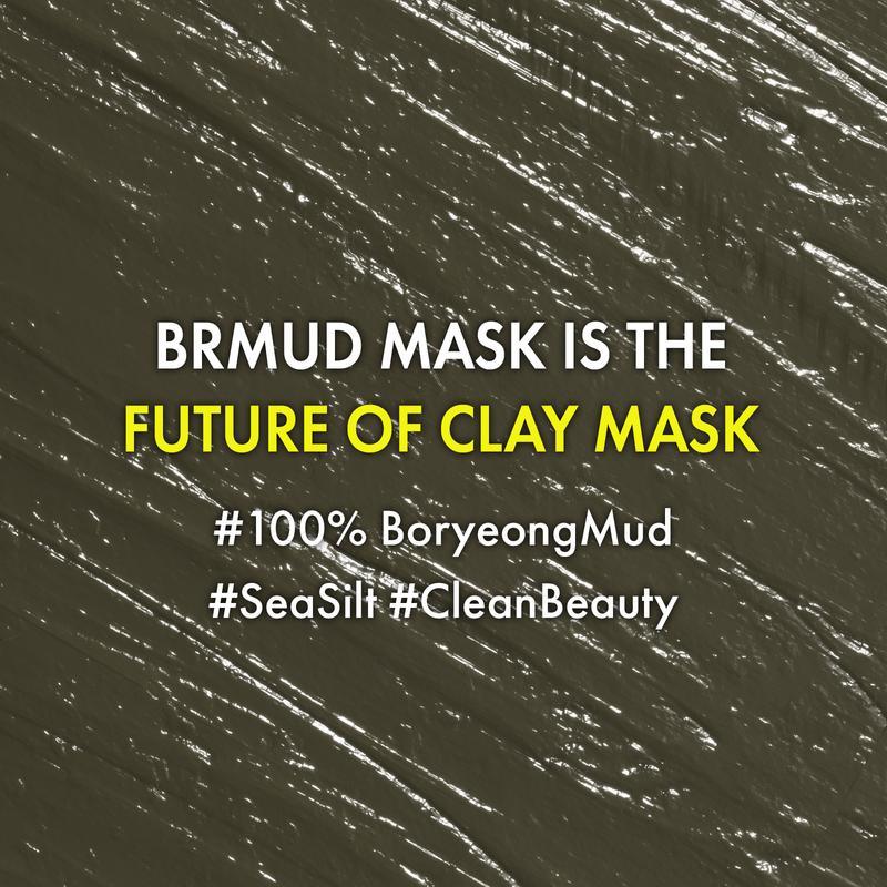 BRMUD Recovery Mud Clay Face Mask - Official Product Korean Hydrating Moisturizing Deep Pore Cleanser Oil Control Wash Off Mud Face Mask (3.72 fl oz)