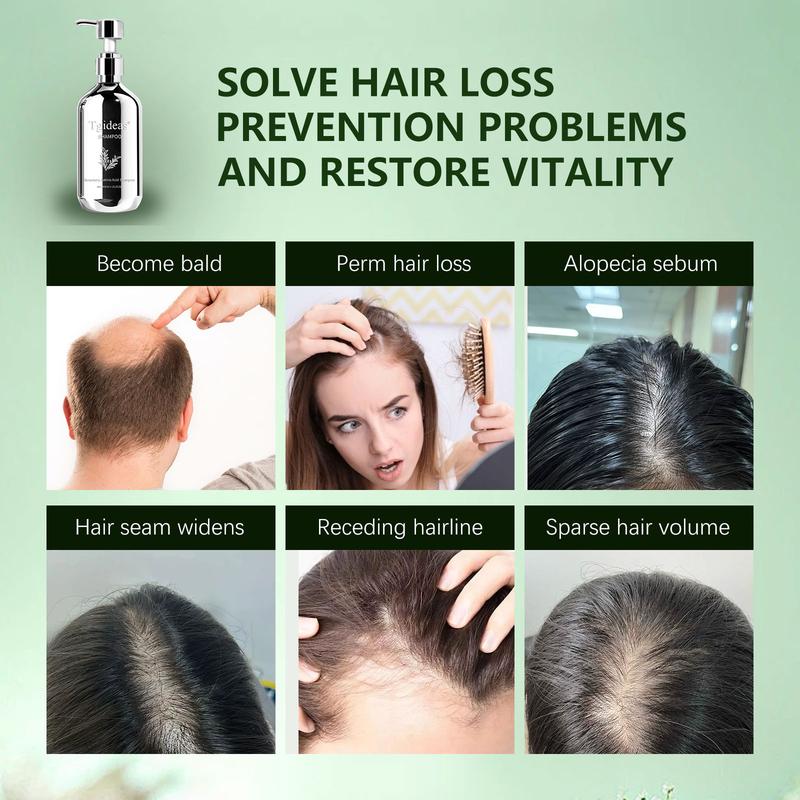 Tgideas Organic Rosemary Hair Thickening Shampoo, Promote Hair Growth, Strengthening Shampoo, Prevent Hair Loss Cleansing Shampoo