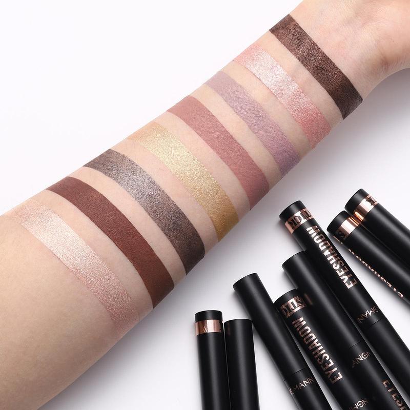 8 Color Waterproof Eyeshadow Stick, 8 Counts set Long Lasting High Pigmented Matte Eye Shadow Stick, Eye Makeup Product for Women, Daily Makeup