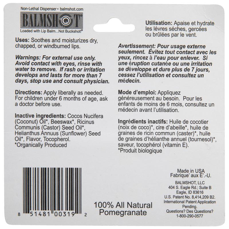 4-Pack All-time Favorites! Balmshot Lip Balm 100% Moisturizing