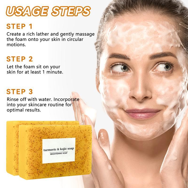 Lemon Turmeric & Kojic Acid Brighetning Soap, Dark Spot Remover Kojic Acid Soap Body Care Comfort Body Care Comfort