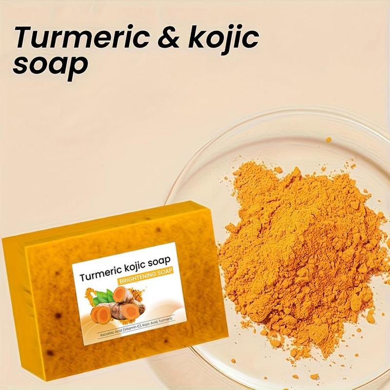 Turmeric Soap Bar Set, 7 Counts set Deep Cleansing & Nourishing Soap Bar, Body Wash Soap for Women & Men