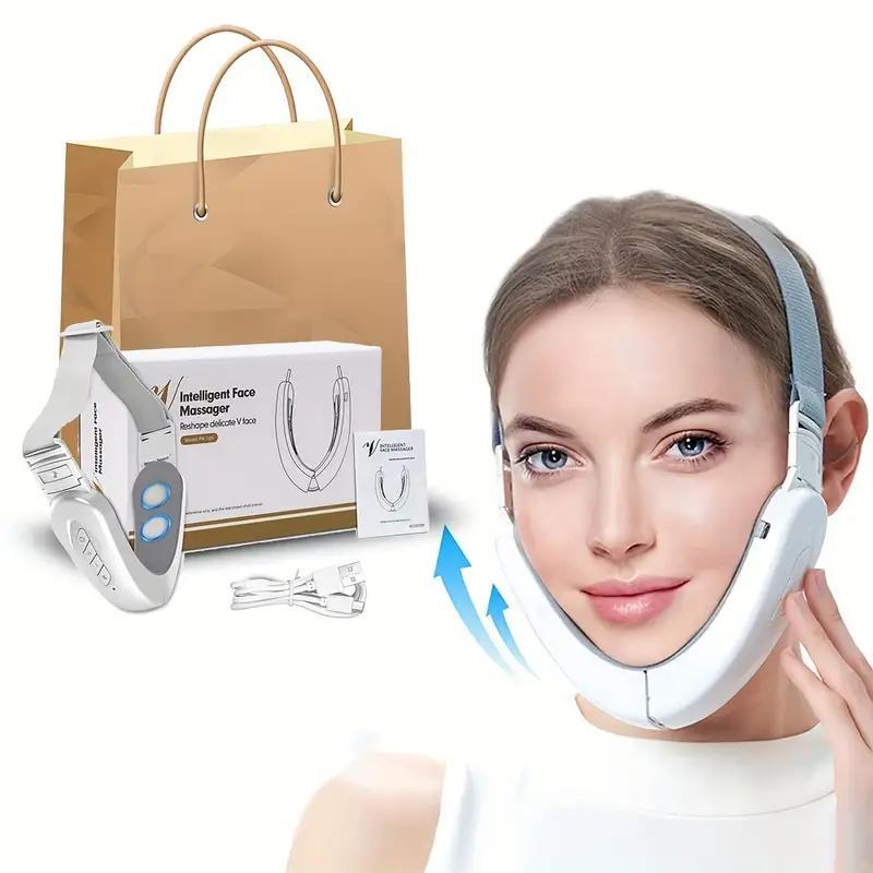 Portable Face Lifting Massager, 1 Box V Line Face Lift Massager, Double Chin Reducer, Facial Shaping Massager with Gentle Vibrations for Women