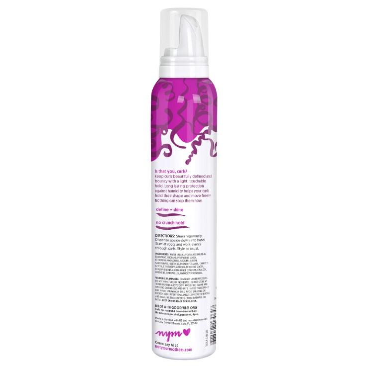 Not Your Mother's Curl Talk Curl Activating Hair Mousse for Lightweight Hold, 7 oz