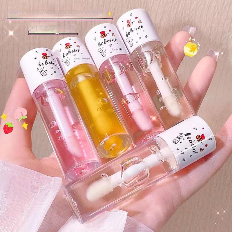 Moisturizing Lip Oil, 1 Count Hydrating Tinted Lipstick, Comfort Lip Care Product for Make Up, Skin Around the Lips Appears Visibly Smoother