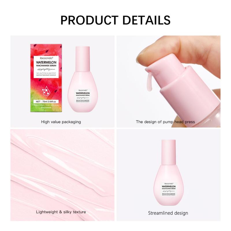 Watermelon Hydrating Serum 75ml – Moisturizing & Brightening Essence for Women – Gentle Facial Moisturizer & Thoughtful Gift Option