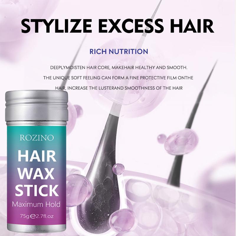 1 Count 75g Maintenance & Styling Hair Wax Stick, Summer Hair Styling Gel Stick, Hair Texturing Product for Men & Women