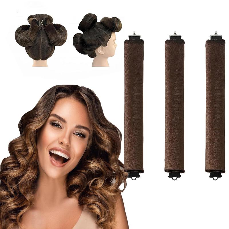 Heatless Hair Curler, 3 Counts set No Heat Hair Curler, Hair Styling Tool, Sleeping Hair Curler, Heatless Hair Styling Tool for Women & Girls