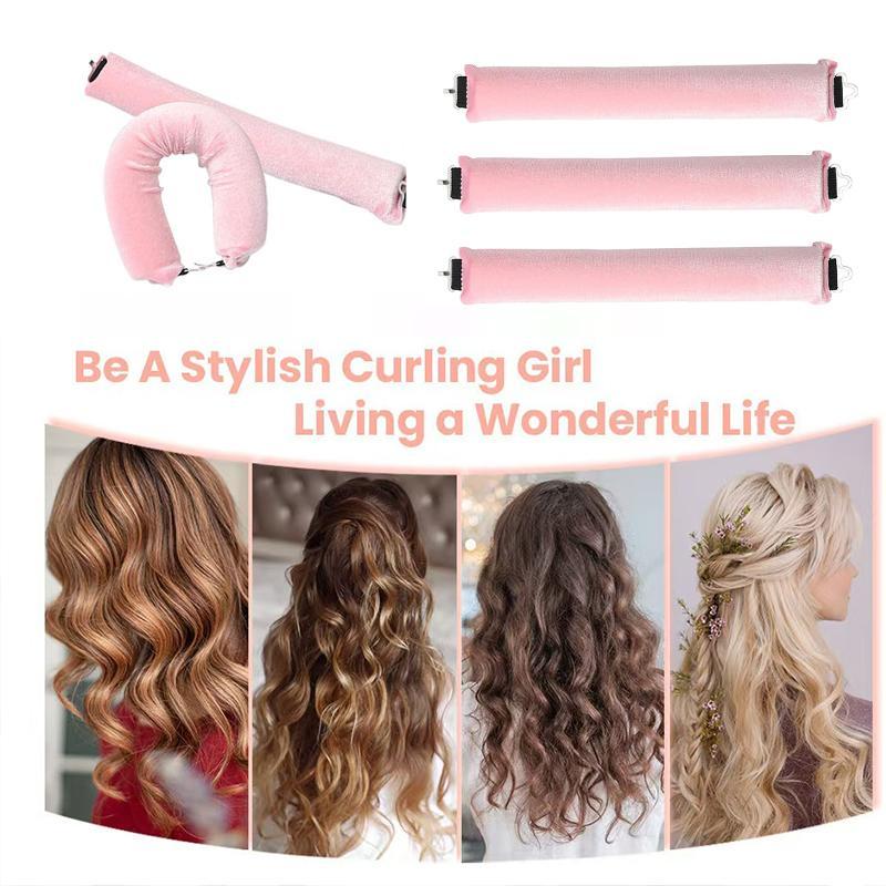 Heatless Hair Curler, 3 Counts set No Heat Hair Curler, Hair Styling Tool, Sleeping Hair Curler, Heatless Hair Styling Tool for Women & Girls