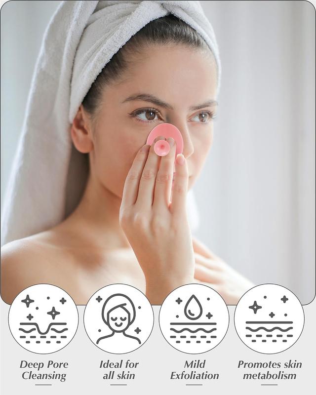 Face Scrubber, 8 PCS Silicone Face Scrubber Exfoliator for Women, Face Cleansing Brush Blackhead Acne Pore Pad for Deep Cleaning Skin Care