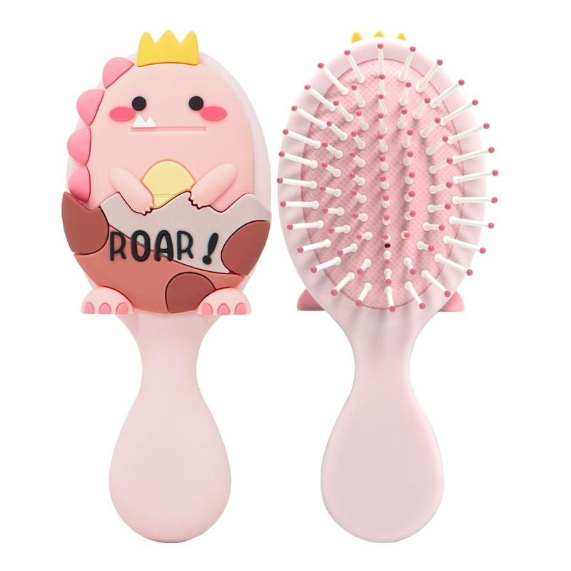 Cartoon Dinosaur Hair Comb, 1 Count Cute Detangling Brush, Heatless Haircare & Styling Tools for Kids, Christmas Gift