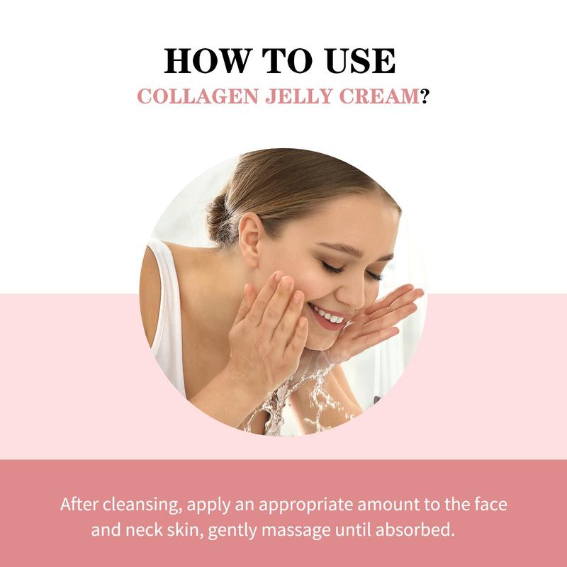 Collagen Jelly Cream for Face Care, Moisturizing & Nourishing Facial Skin Care Cream, Hydrating Skin Care Product for Women & Men, Christmas Gift