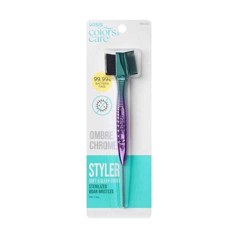 KISS Colors & Care Ombre Chrome | 3-in-1 Edge Brush