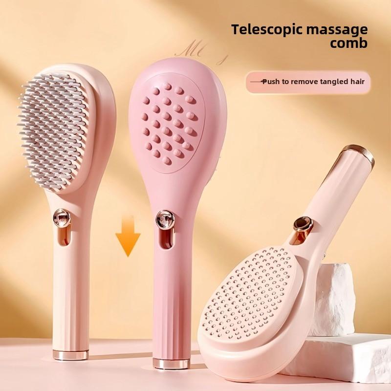 Retractable Comb, Magic Massage Comb, Scalp & Flyaway Hair Cleaning Comb, Anti-static, Hair-friendly, Scalp Volumizing, Portable for Home Use.