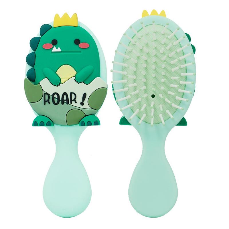 Cartoon Dinosaur Hair Comb, 1 Count Cute Detangling Brush, Heatless Haircare & Styling Tools for Kids, Christmas Gift