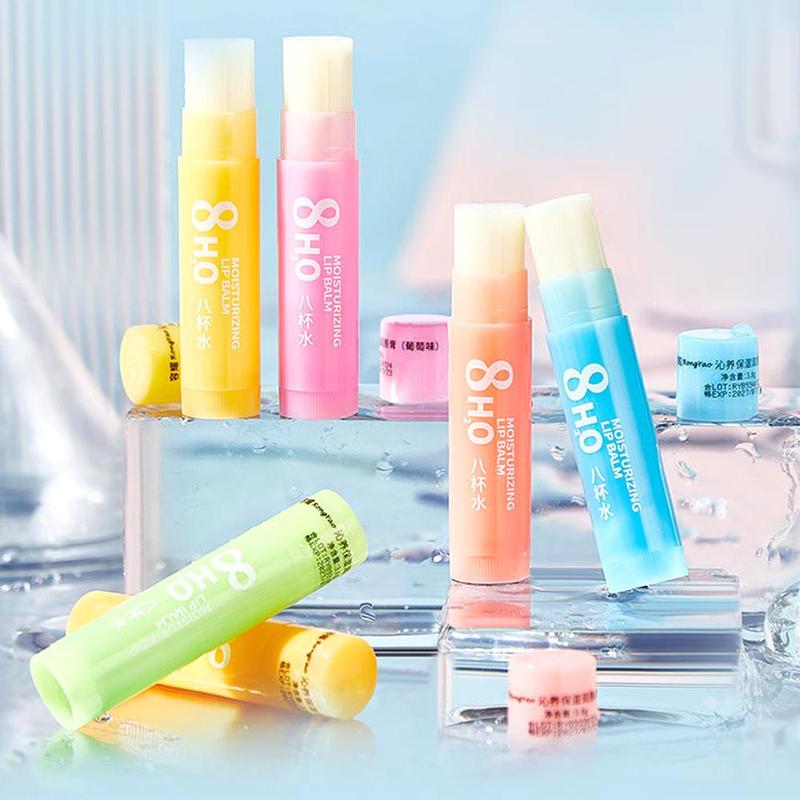 Moisturizing Lip Balms, 6 Counts set Hydrating Lip Glaze Stick, Nourishing Lip Care Lipsticks for Dry Lips, Multi-use Lip Moisturizer, Lip Care Products