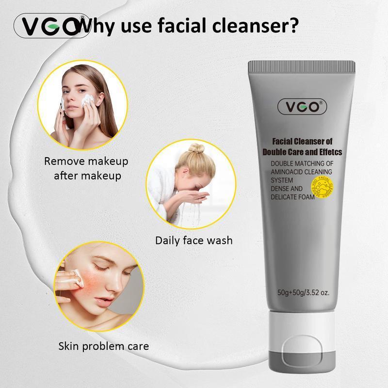 VGO-Vitamin C Serum, Moisturizer, and Facial Cleanser Set Cleansing Moisturizing Suitable for sensitive skin-Live Skincare Radiance-A Comfort Skin Repair Skincare set, facial cleansing set, moisturizing set