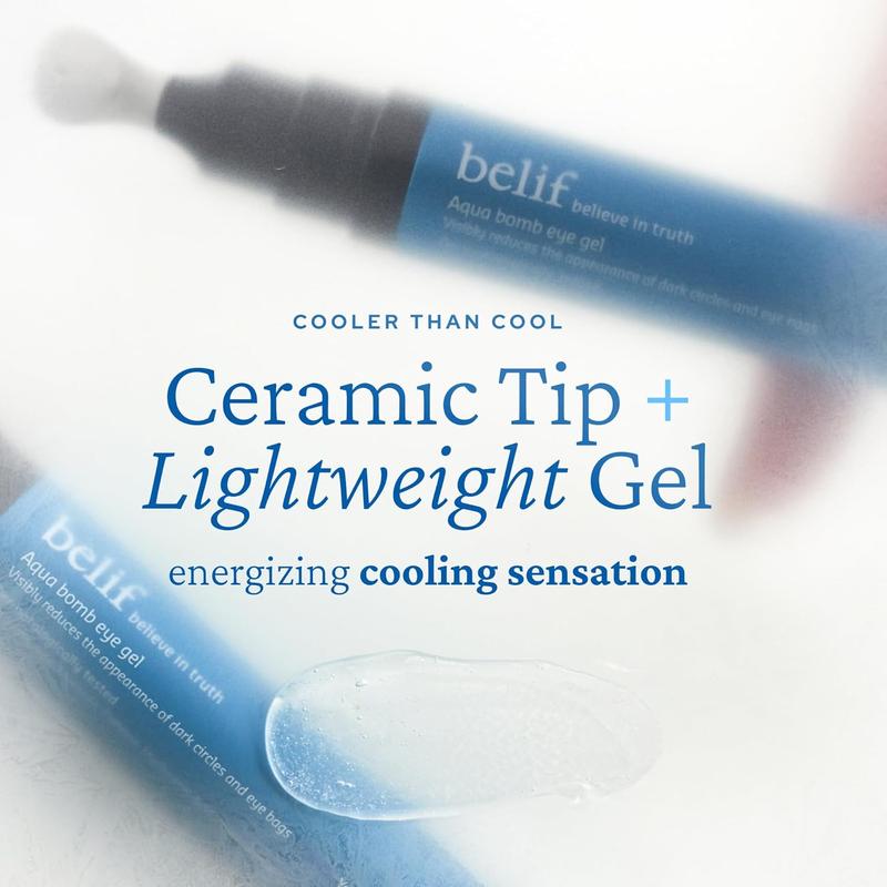 belif Aqua Bomb Eye Gel  Treatment for Dark Circles and Eye Bags Hyaluronic Lightweight Serum Skin Care Applicator