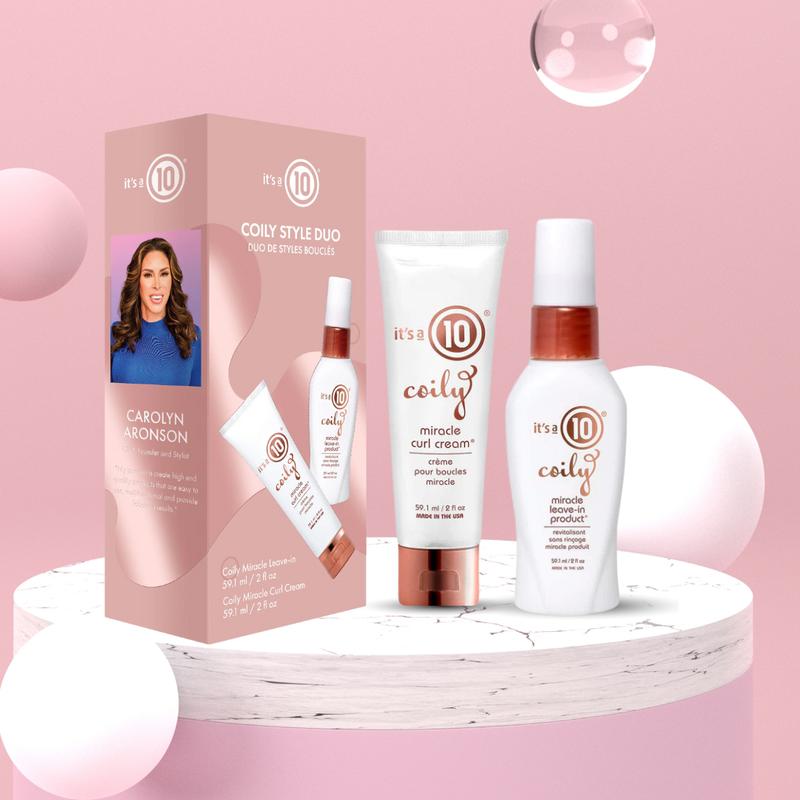 It’s a 10 Haircare Miracle Coily Styling Duo Kit - For Coily & Curly Hair Coconut Gel