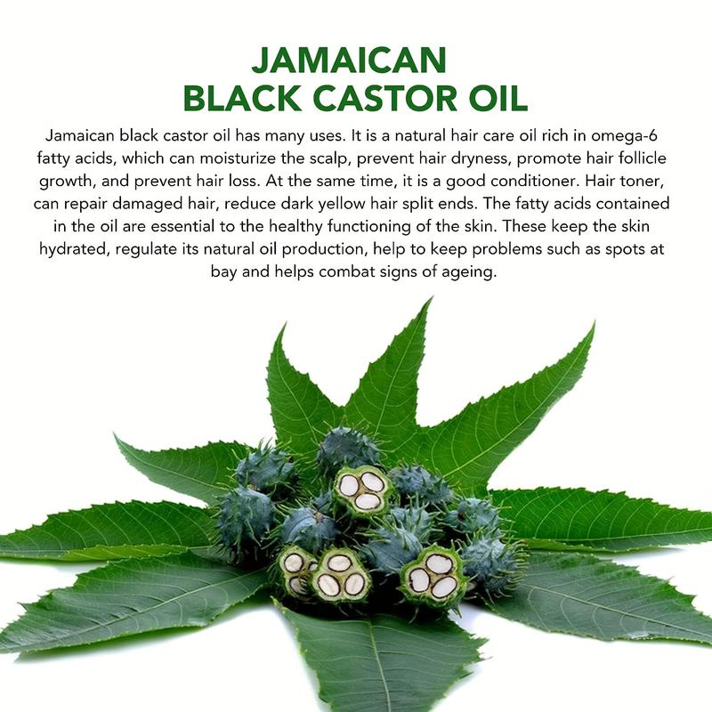 HECMOKS Organic Jamaican Black Castor Oil: Boosts Hair Growth & Thickens Eyelashes Haircare Vitamins Comfort