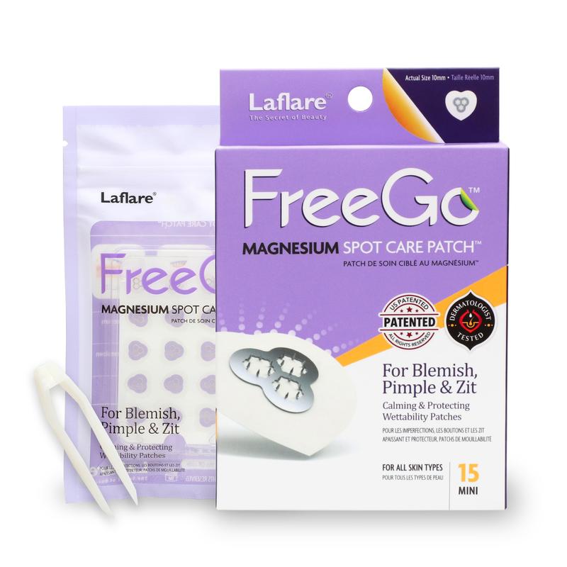 FreeGo Magnesium Acne Patch: Innovative Treatment for Acne, Dark Spots, and Cystic Acne - Patented & Clinically Tested Spot Hydrocolloid Patch