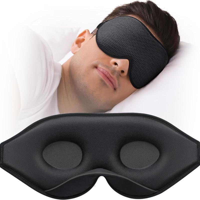 Sleep Mask for Side Sleeper, Eye Mask for Sleeping Women Men, 3D Contoured Cup No Eye Pressure  Light Blocking Sleeping Mask with Adjustable Strap Night Blindfold Flight, Travel, Nap, Black basket  gift