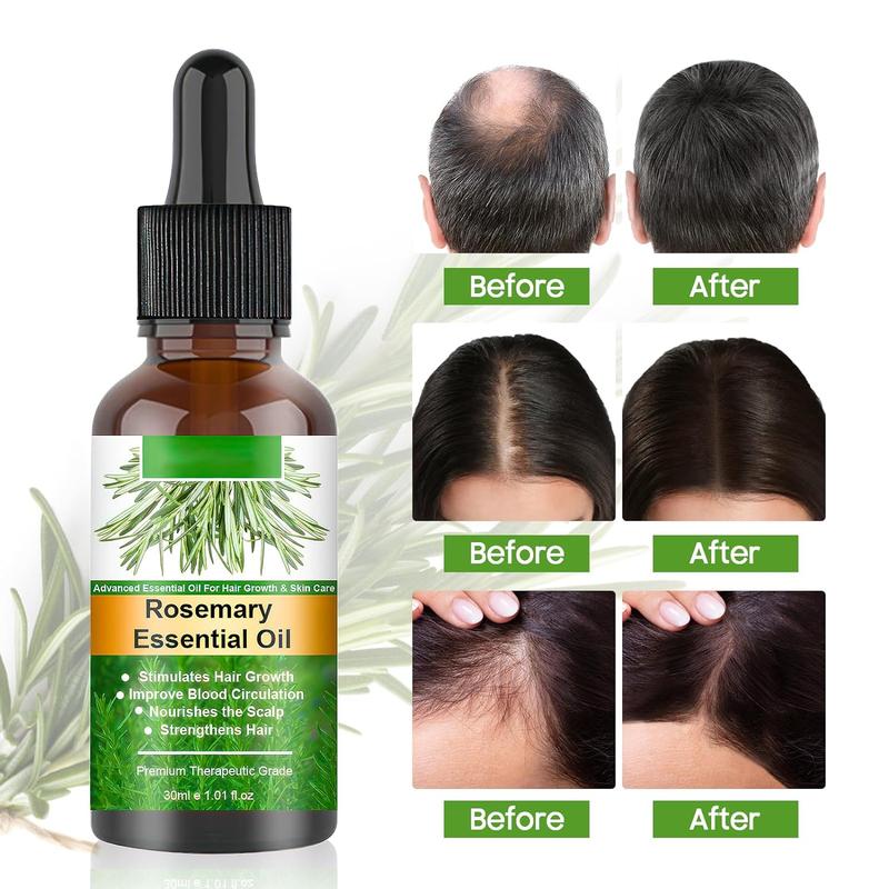 Rosemary Oil for Hair Growth - 100% Pure Natural Organic Rosemary Essential Oil for Eyebrows and Eyelashes, Nourishes the Scalp, Stimulates Hair Growth for All Hair Types