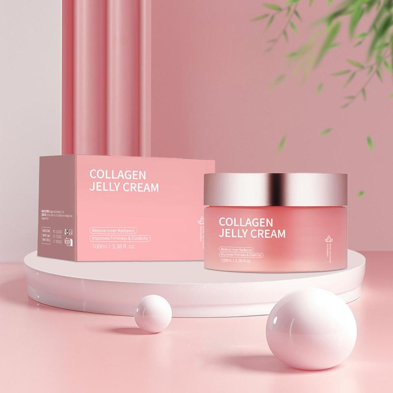 Collagen Jelly Cream for Face Care, Moisturizing & Nourishing Facial Skin Care Cream, Hydrating Skin Care Product for Women & Men, Christmas Gift