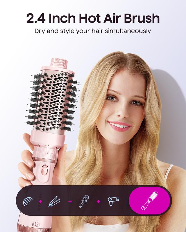 Wavytalk 5 in 1 Brush One Step Hair Dryer and Styler Set for Easy and Fast Salon-Style Blowouts